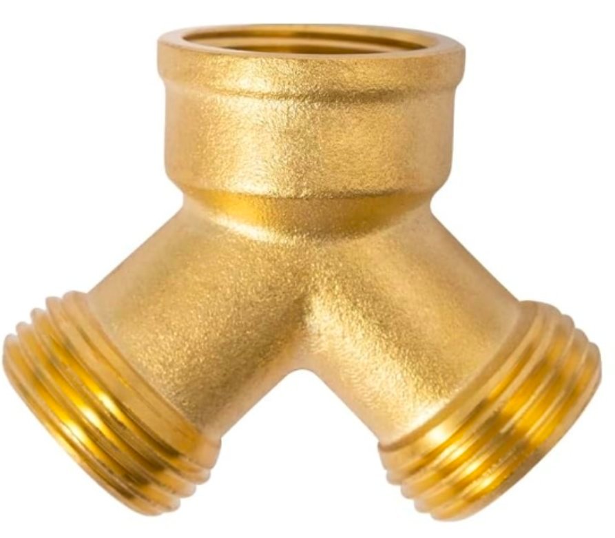Plumbing Solid Brass Hose Splitter - BHS34